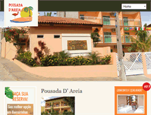 Tablet Screenshot of pousadadareia.com.br